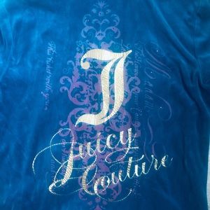 Juicy Couture Velour Track Jacket Hoodie